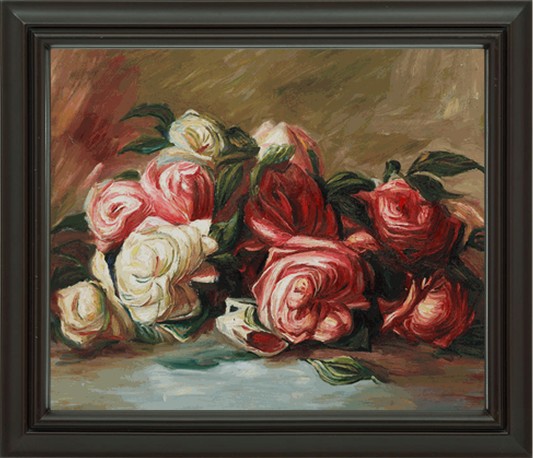 Discarded Roses - Pierre-Auguste Renoir painting on canvas